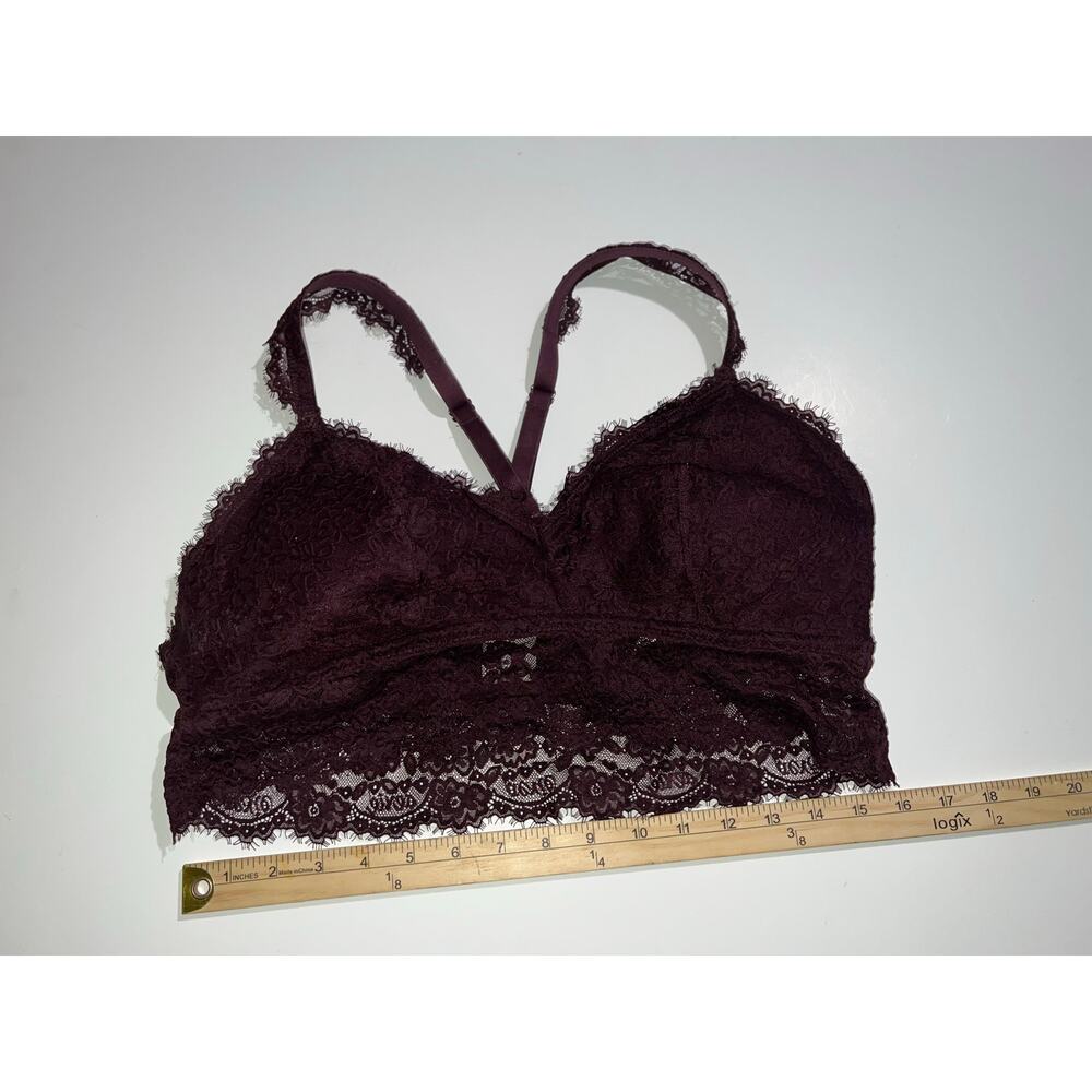 Aerie women’s maroon bralette - Picture 4 of 8